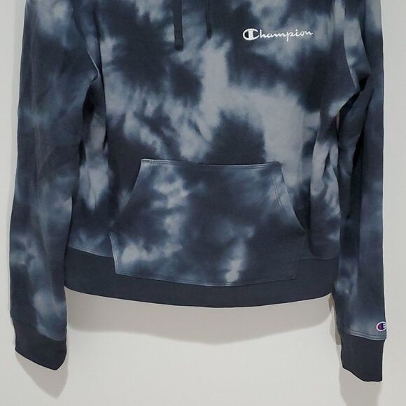 champion medium blue and grey hoodie - Picture 3 of 7